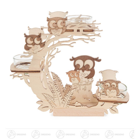 Teelichthalter Eule 20x17cm