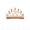 Mini Schwibbogen Krippe Christi Geburt rote Kerzen 4x 7cm