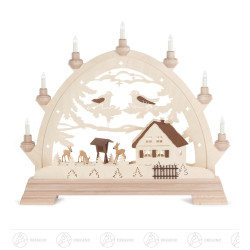 Rundbogen mit Rehen,...