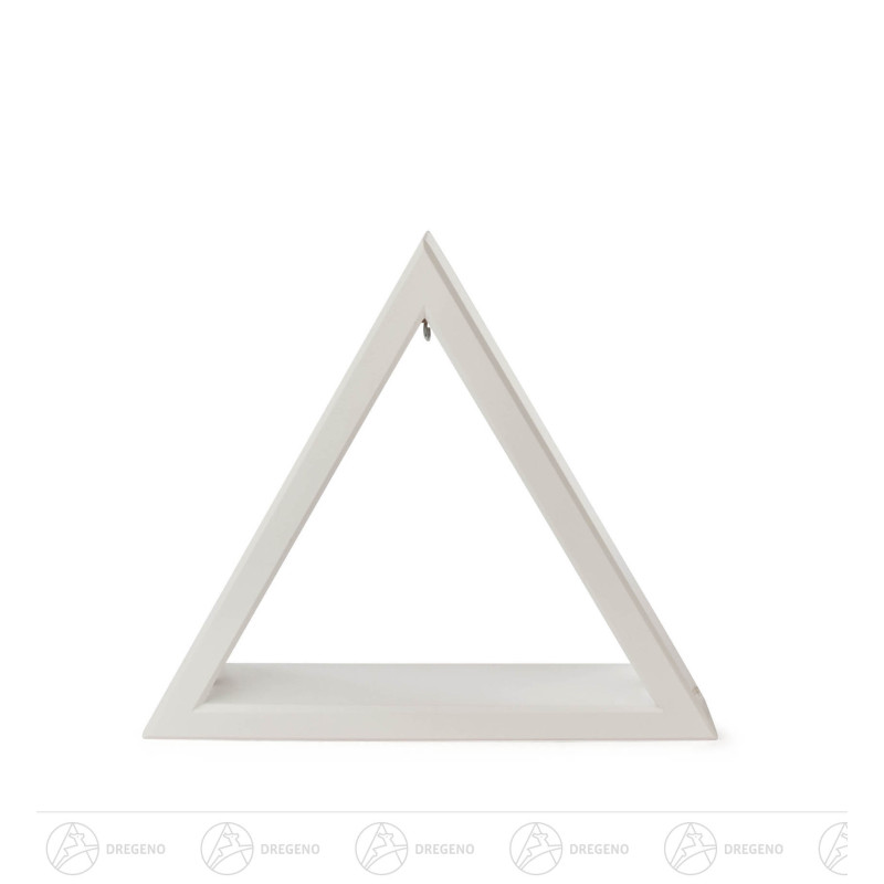 Beleuchtetes Dreieck weiß 26cm mit LED Band 12V/Trafo 100-240V 26x30cm