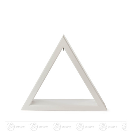 Beleuchtetes Dreieck weiß 26cm mit LED Band 12V/Trafo 100-240V 26x30cm
