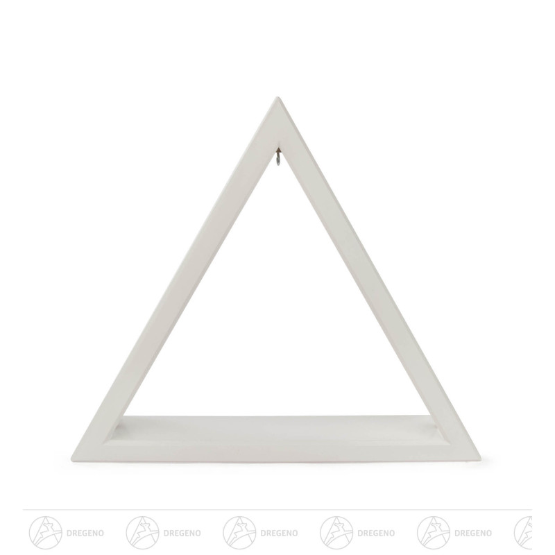 Beleuchtetes Dreieck weiß 30cm mit LED Band 12V/Trafo 100-240V 31x35cm