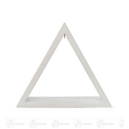 Beleuchtetes Dreieck weiß 30cm mit LED Band 12V/Trafo 100-240V 31x35cm