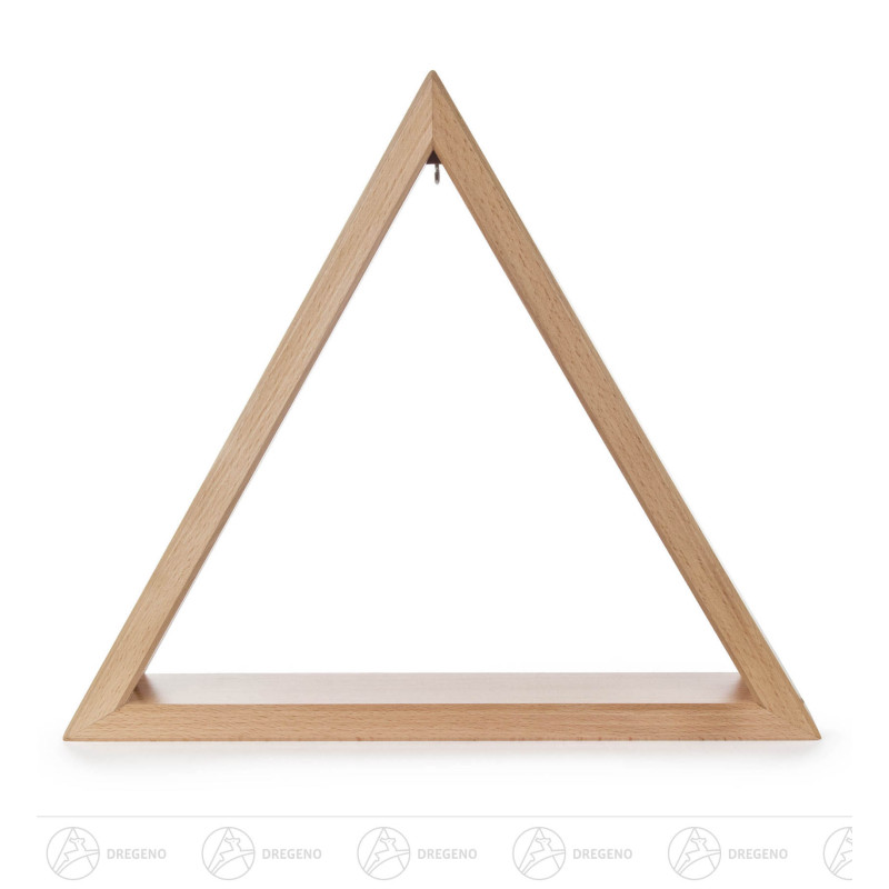 Beleuchtetes Dreieck natur 35cm mit LED Band 12V/Trafo 100-240V 35x40cm