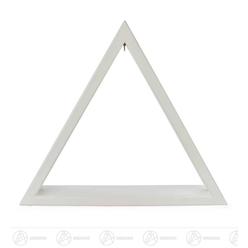 Beleuchtetes Dreieck weiß 35cm mit LED Band 12V/Trafo 100-240V 35x40cm