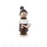 Kurrendefigur braun mit Buch, Gr.3 16cm