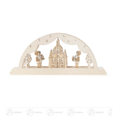 Serviettenständer mit Dresdner Frauenkirche 23x10cm