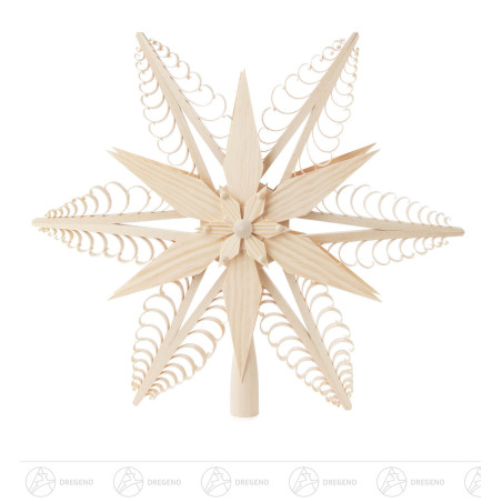 Christbaumspitze Spanstern,natur Durchmesser 31cm