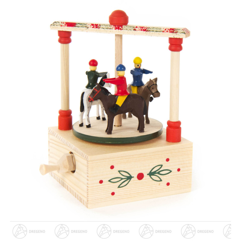 Klimperkästchen Reiterlein Melodie: Karussellwalzer 11cm