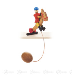 Schaukelfigur Reiter, rot 8cm