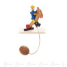 Schaukelfigur Reiter, blau  8cm