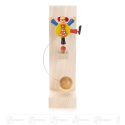 Schaukelfigur Clown, gelb 13cm