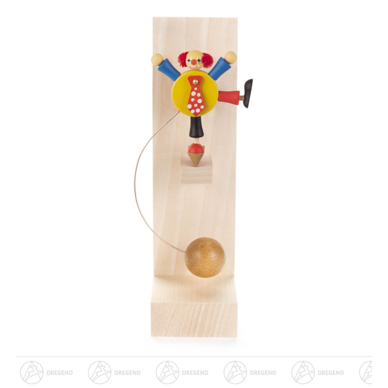 Schaukelfigur Clown, gelb 13cm