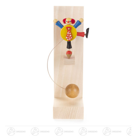 Schaukelfigur Clown, gelb 13cm