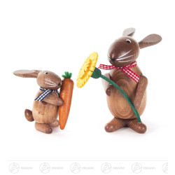 Hase mit Maiblume und Hase...