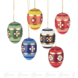 Behang Ostereier mit Blumen...