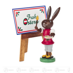 Hase mit Staffelei Frohe...