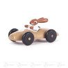 Hasenrennauto klein, natur 8cm