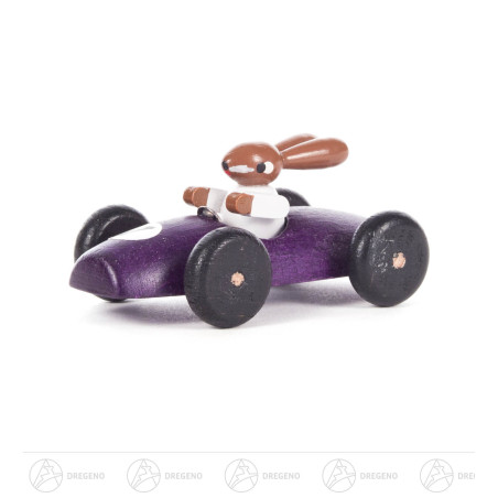 Hasenrennauto klein, lila 8cm
