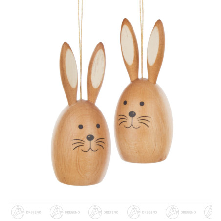 Behang Hasenpaar, natur 6cm