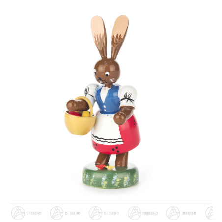 Häsin mit Handkorb 10cm