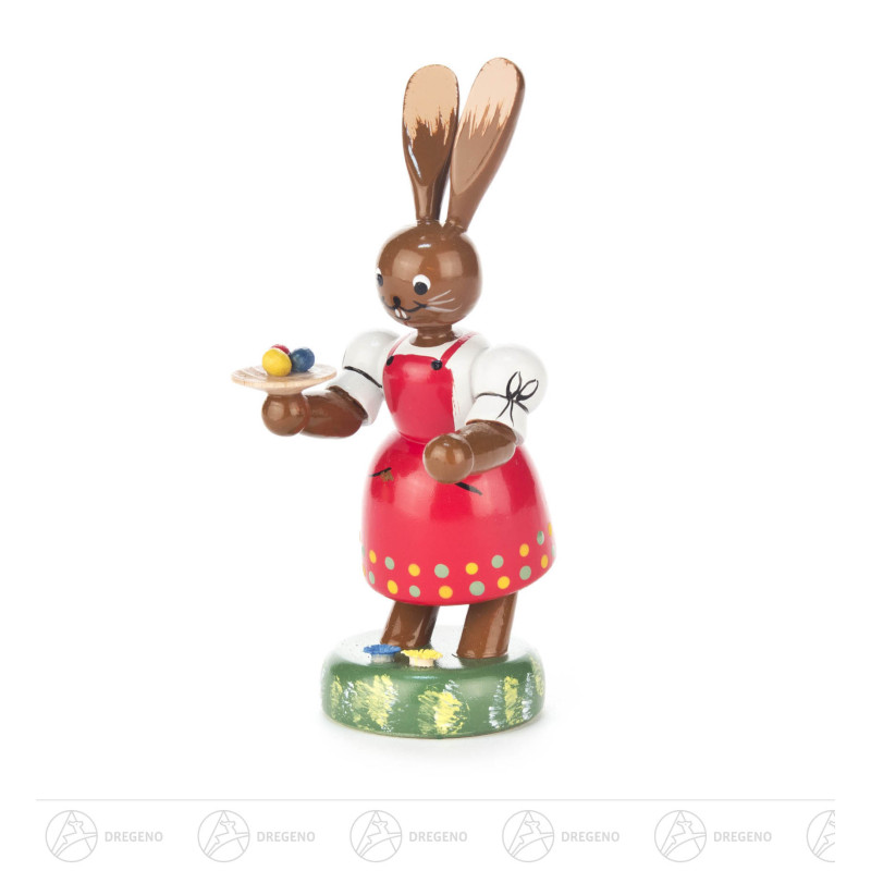 Häsin mit Teller 10cm