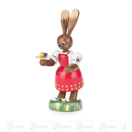 Häsin mit Teller 10cm