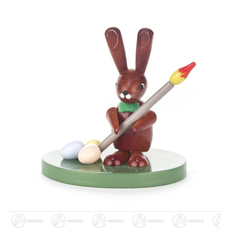 Hase mit Pinsel und Eier 7cm