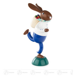 Hase Eierdieb blau groß mit...