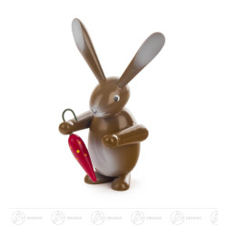 Hase braun mit Schirm 9cm