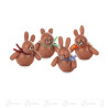 Hasen braun stehend (4) 6cm