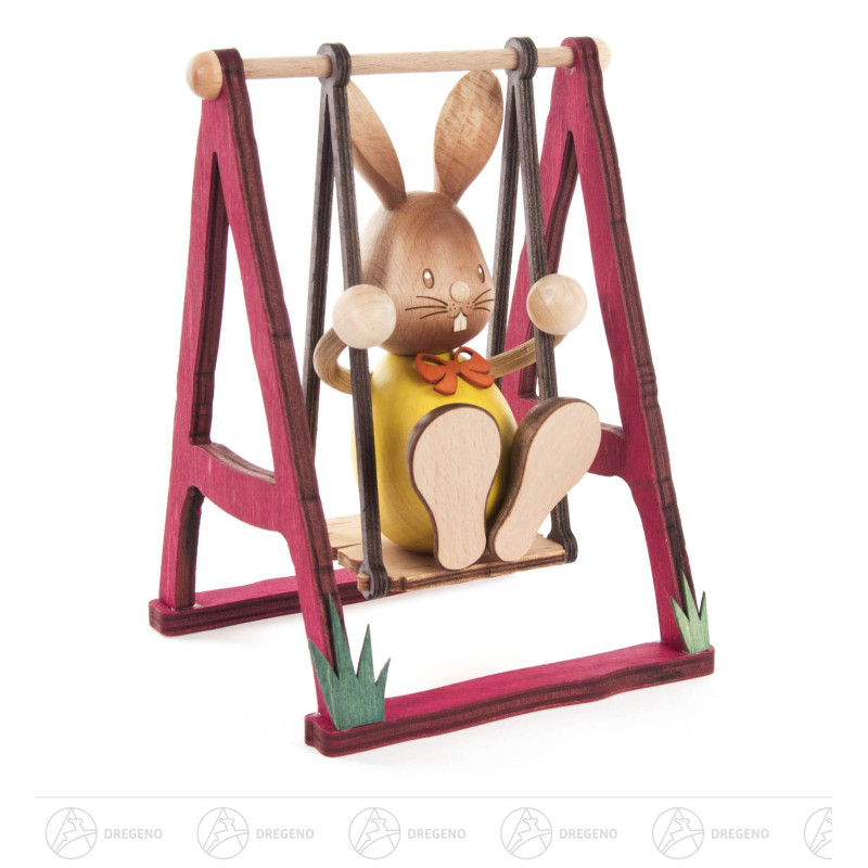 Hase Stupsi auf Schaukel 12cm