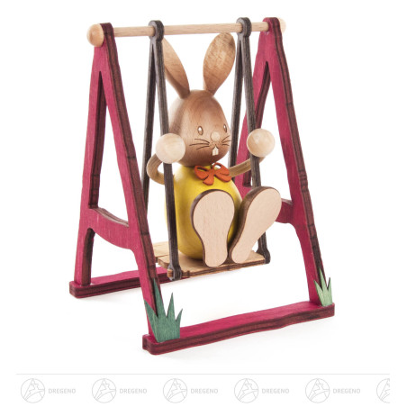Hase Stupsi auf Schaukel 12cm