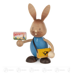 Hase Stupsi Postbote 13x8cm
