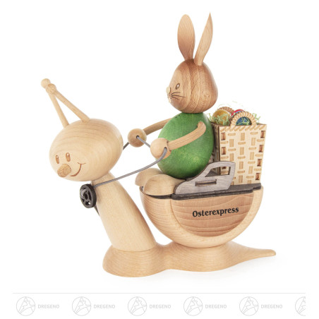 Osterexpress Hase Stupsi mit Sunny 20x19cm