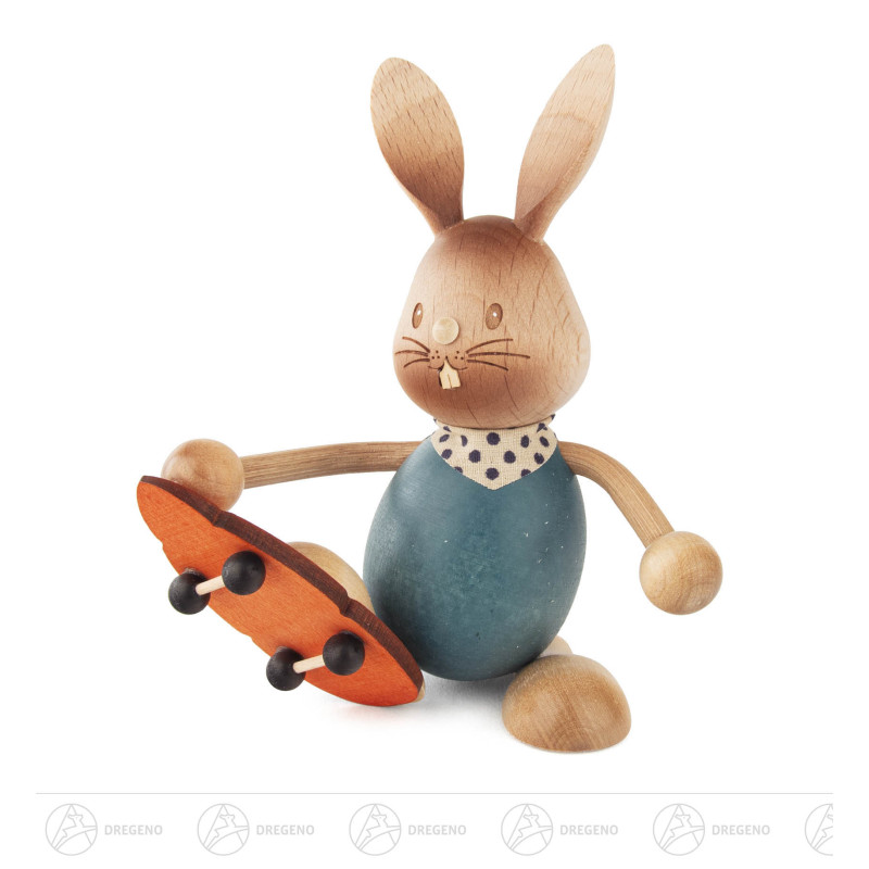 Hase Stupsi mit Skateboard 12cm