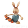 Hase Stupsi mit Skateboard 12cm