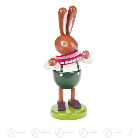 Hase mit Mundharmonika groß 18cm