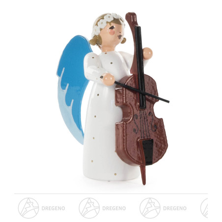 Engel mit Bass, stehend 7cm