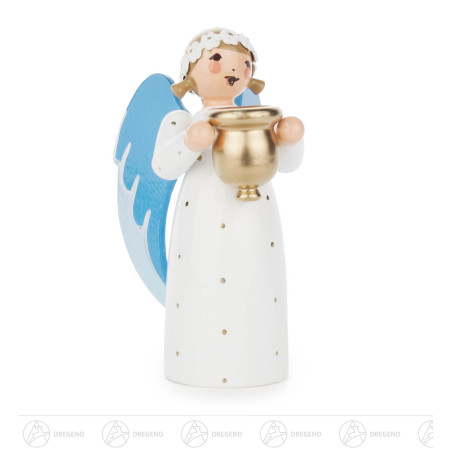 Engel mit Kerzenhalter für Kerze d10mm, stehend 7cm