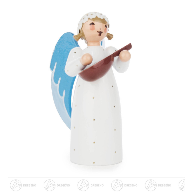Engel mit Mandoline stehend 7cm