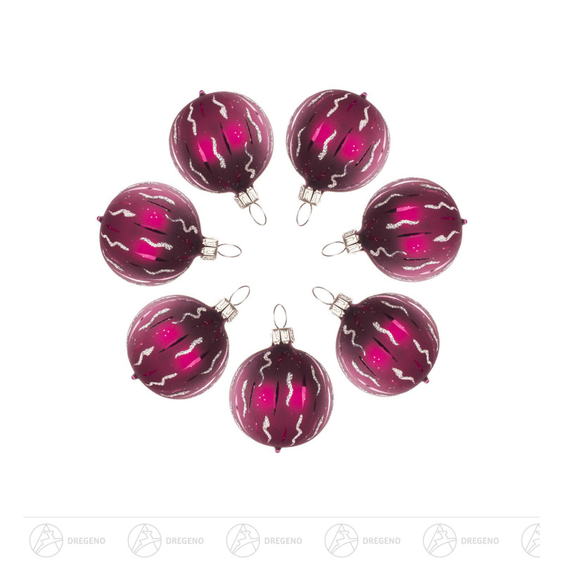 Thüringer Christbaumschmuck Kugel 4cm beere matt (7)