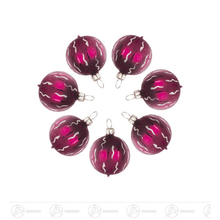 Thüringer Christbaumschmuck Kugel 4cm beere matt (7)