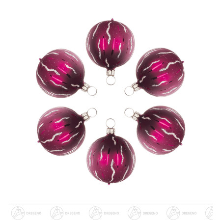 Thüringer Christbaumschmuck Kugel 5cm beere matt (6)