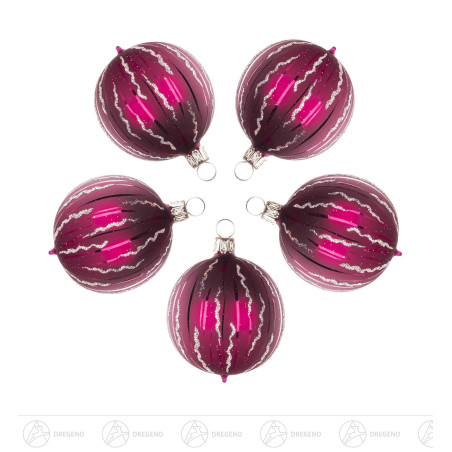 Thüringer Christbaumschmuck Kugel 6cm beere matt (5)