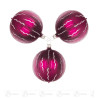 Thüringer Christbaumschmuck Kugel 8cm beere matt (3)
