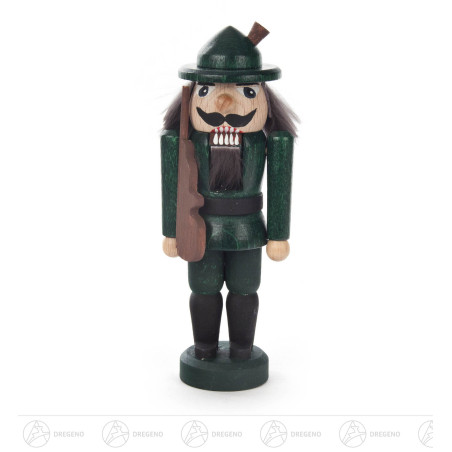 Bastelset Nussknacker Jäger grün 14cm