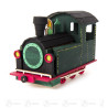 Bastelset Räucherhaus Lokomotive auf Platte 20x8x12cm