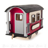 Bastelset Wagen auf Platte 20x8x12cm