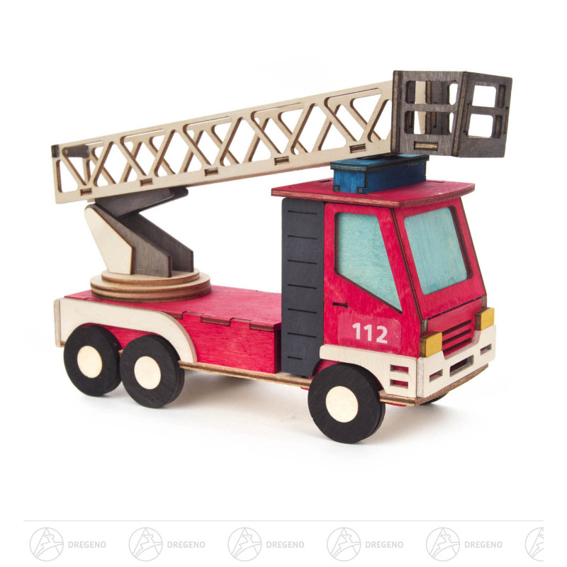 Bastelset Räucherhaus Feuerwehr 15x22cm